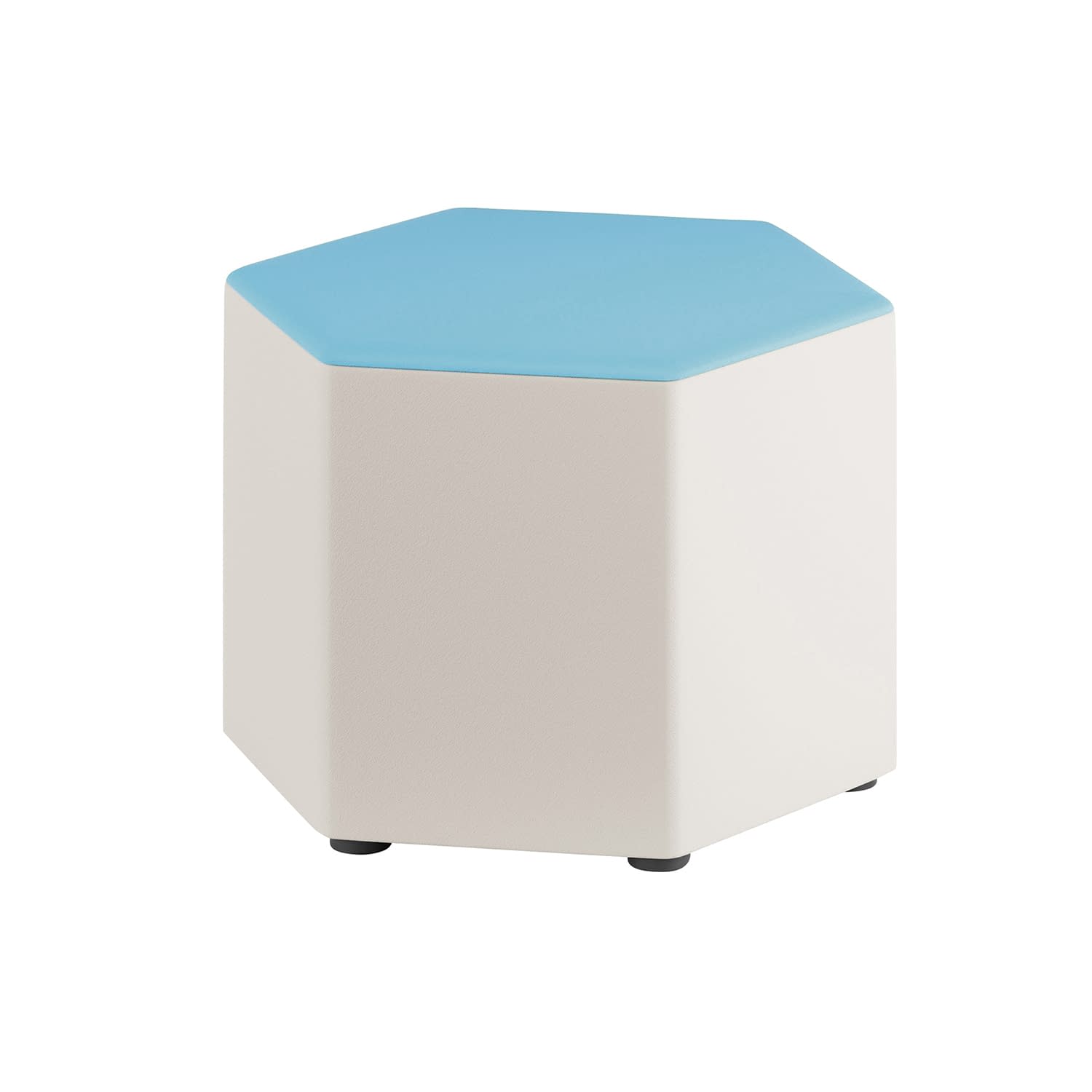 変形スツール ヘキサゴン 25-3047-0102 ペールブルー ニシキ工業 HKST-H(589X510X410)