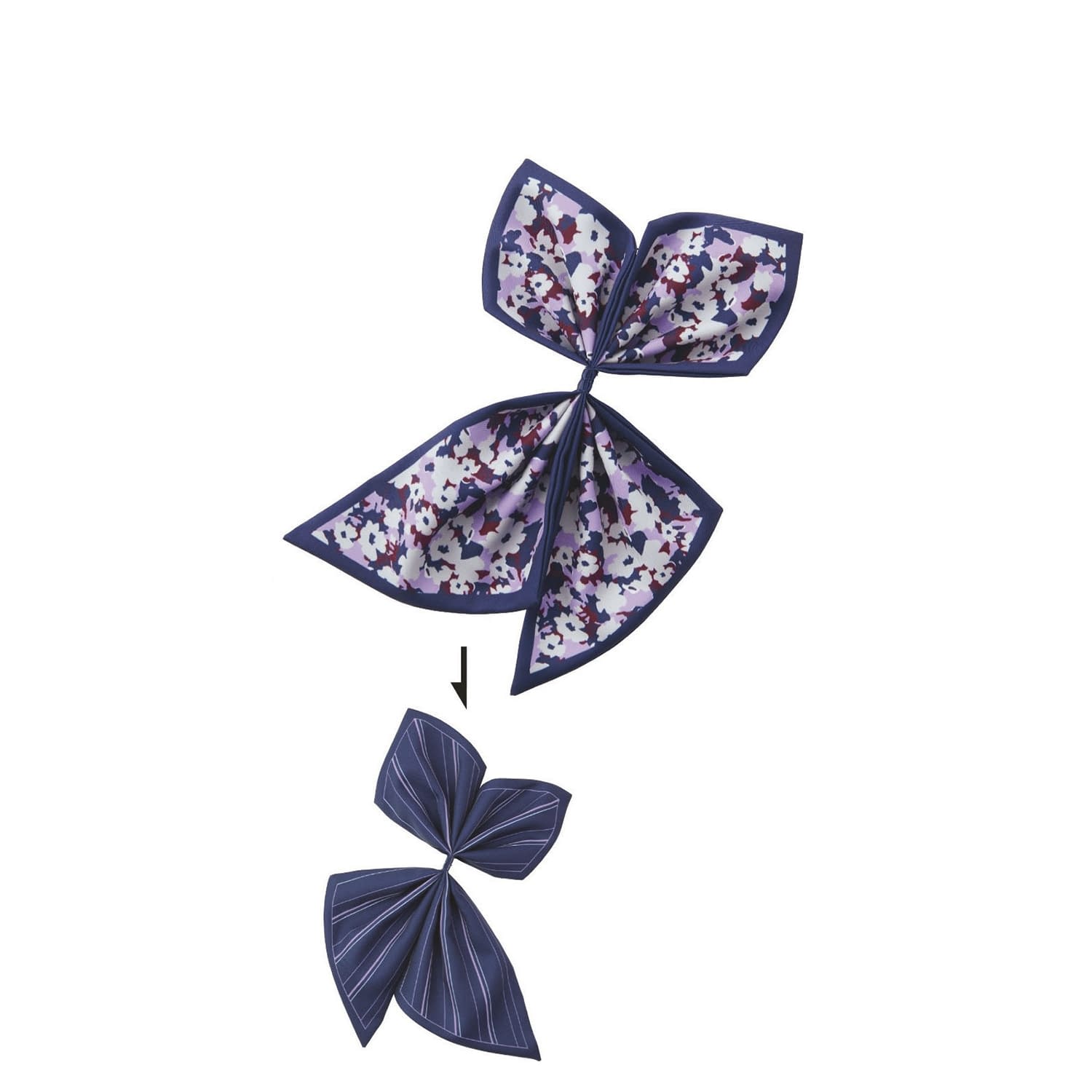 リバーシブルミニスカーフ(2WAY) 事務服 25-6571-11 ENJOY