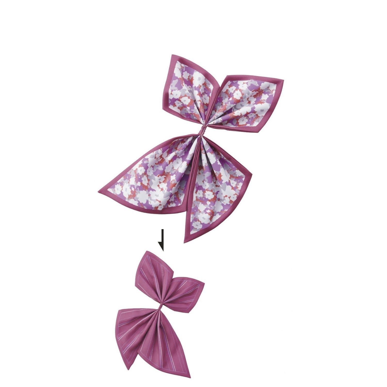 リバーシブルミニスカーフ(2WAY) 事務服 25-6571-12 ENJOY