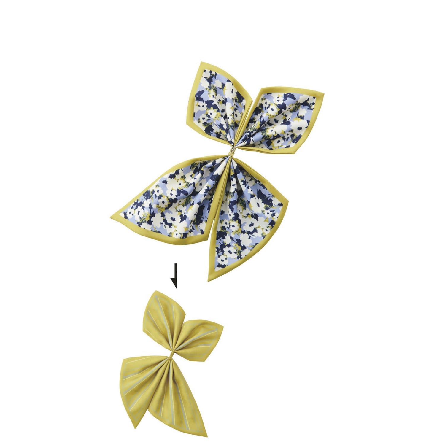 リバーシブルミニスカーフ(2WAY) 事務服 25-6571-13 ENJOY