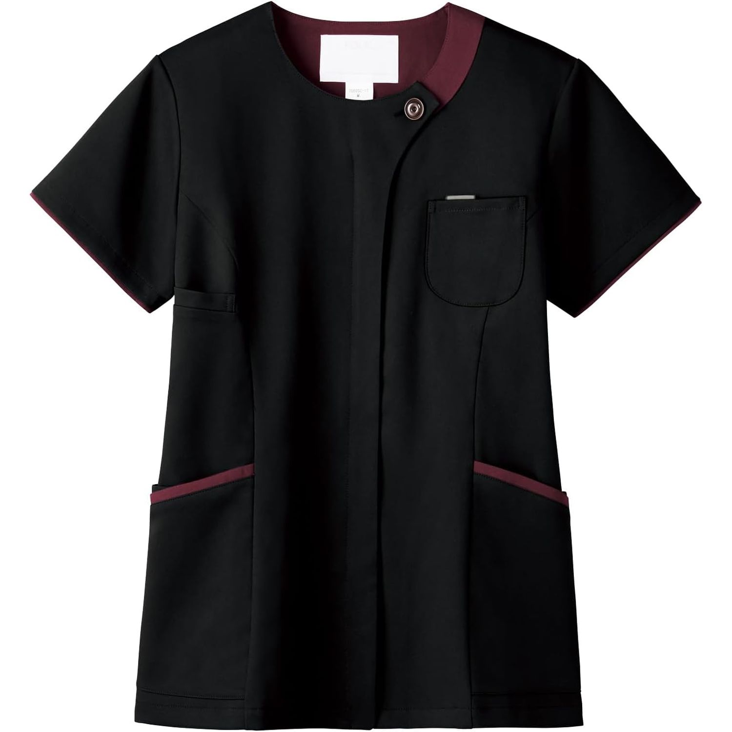 レディスジップスクラブ M 7069SC-9(BKXバーガン)｜マツヨシ【松吉医科