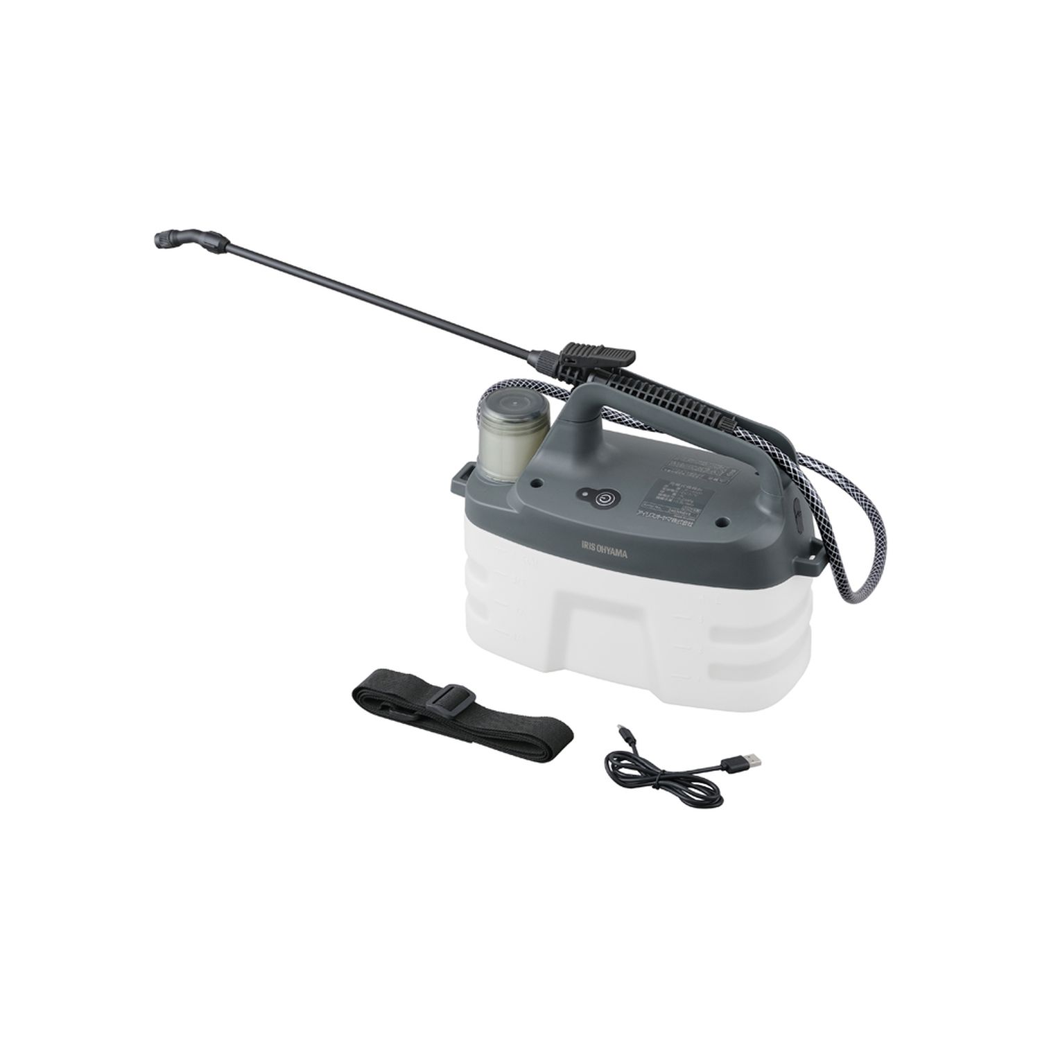 充電式噴霧器 JF-4000 アイリスオーヤマ JF-4000(ホワイトグレー