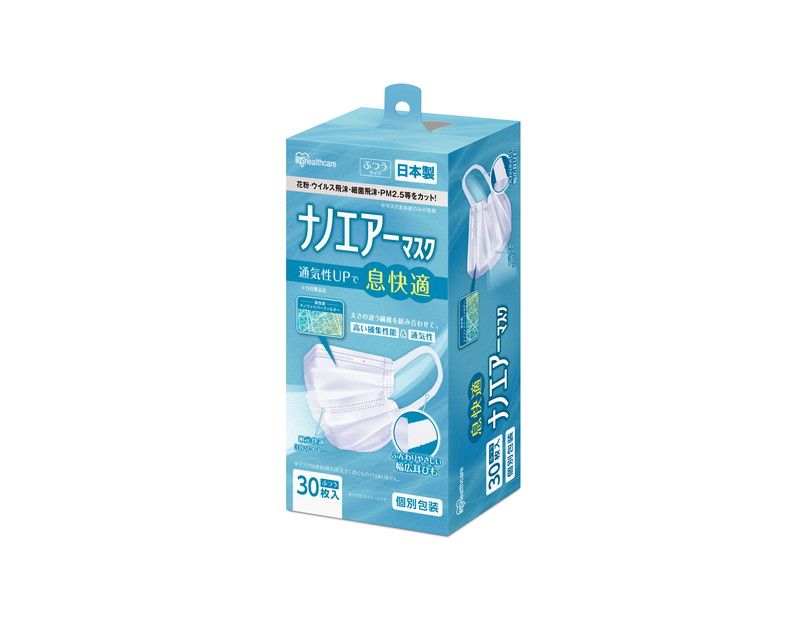 ナノエアーマスク ふつう PK-NI30L アイリスオーヤマ PK-NI30L(30枚