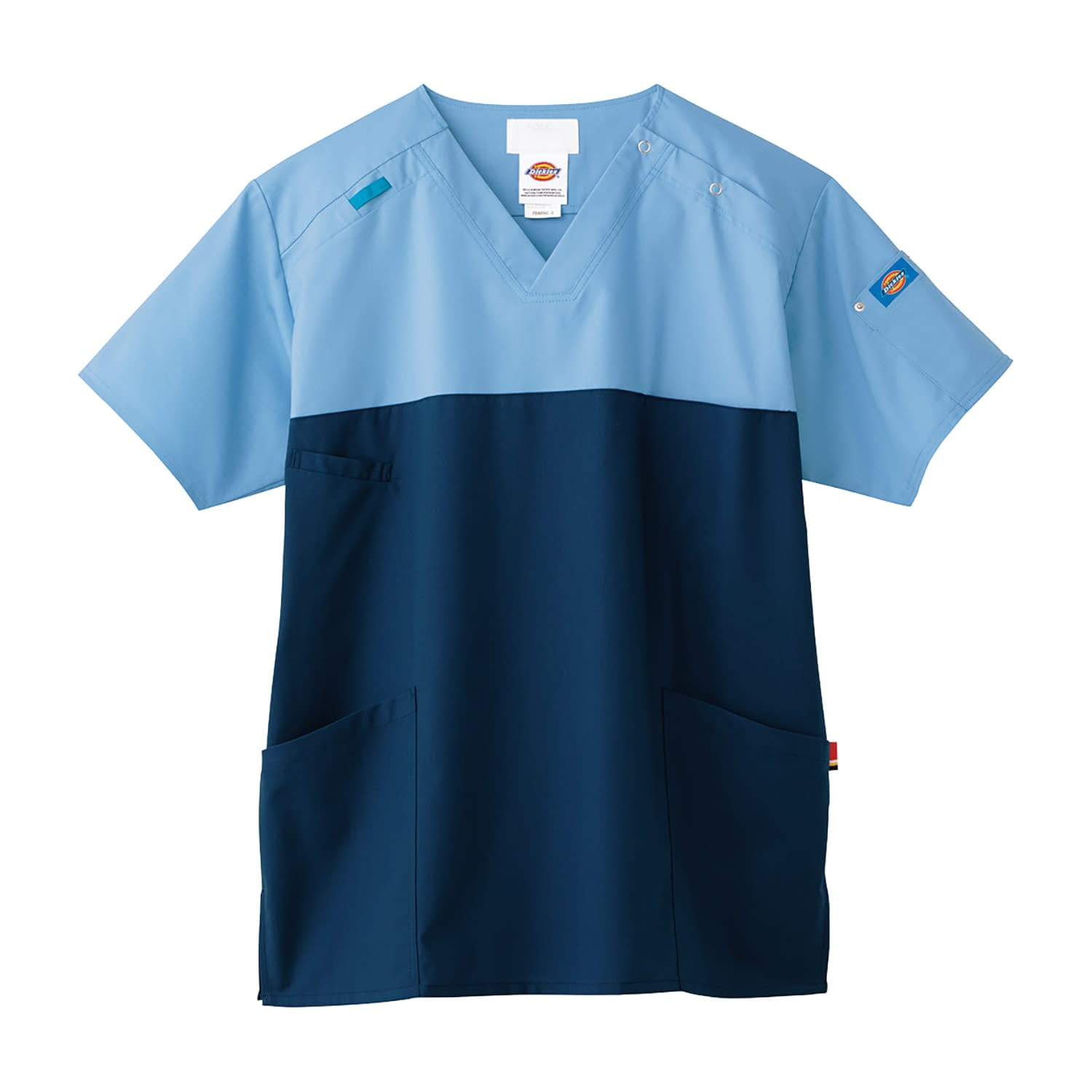 ディッキーズ スクラブ 24-7005-0002 S ディッキーズ 7040SC-2(ブルーXシールズ)