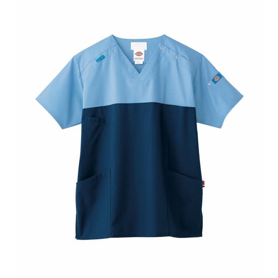 ディッキーズ スクラブ 24-7005-0006 3L ディッキーズ 7040SC-2(ブルーXシールズ)