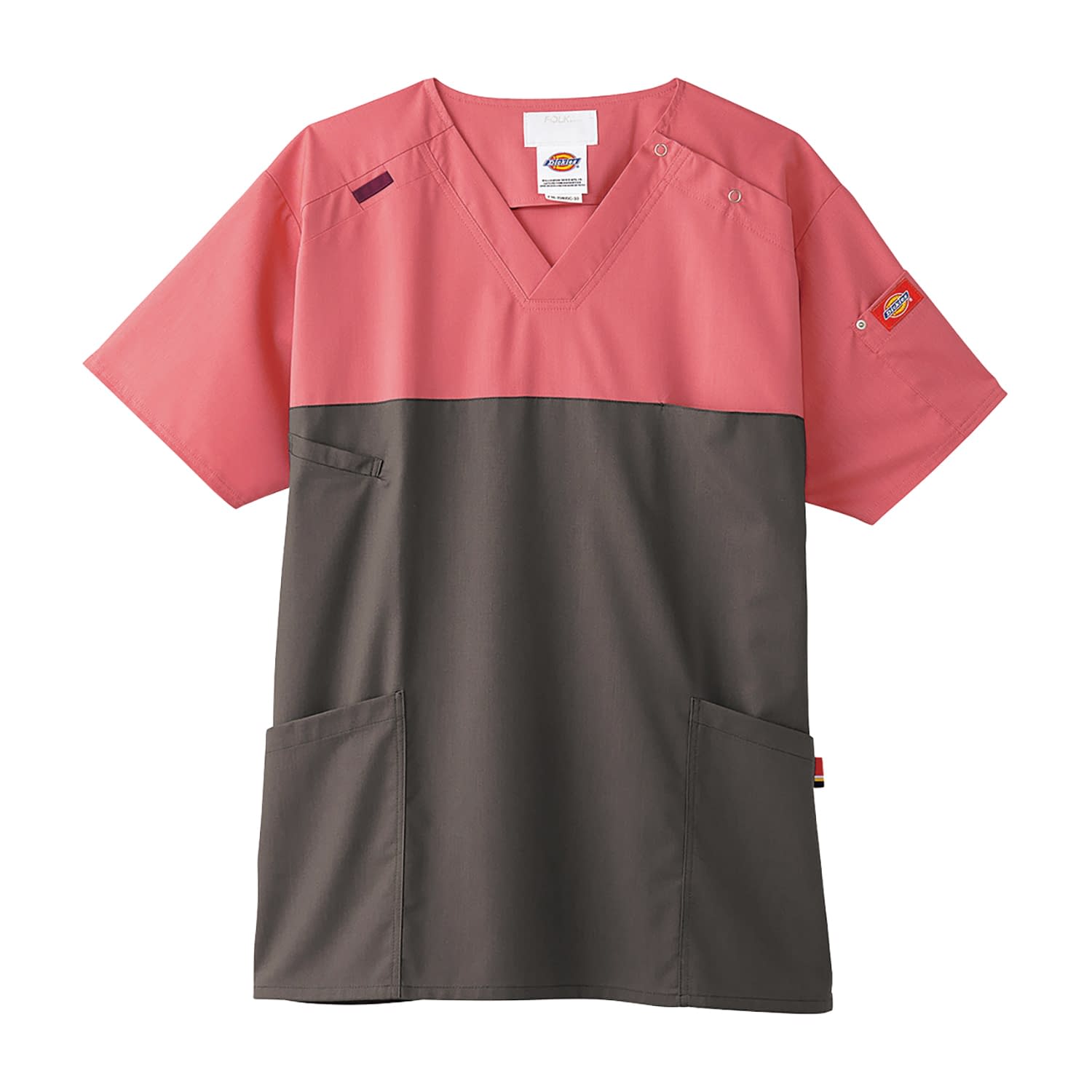 ディッキーズ スクラブ 24-7005-0104 L ディッキーズ 7040SC-3(ピンクXガンメタ)