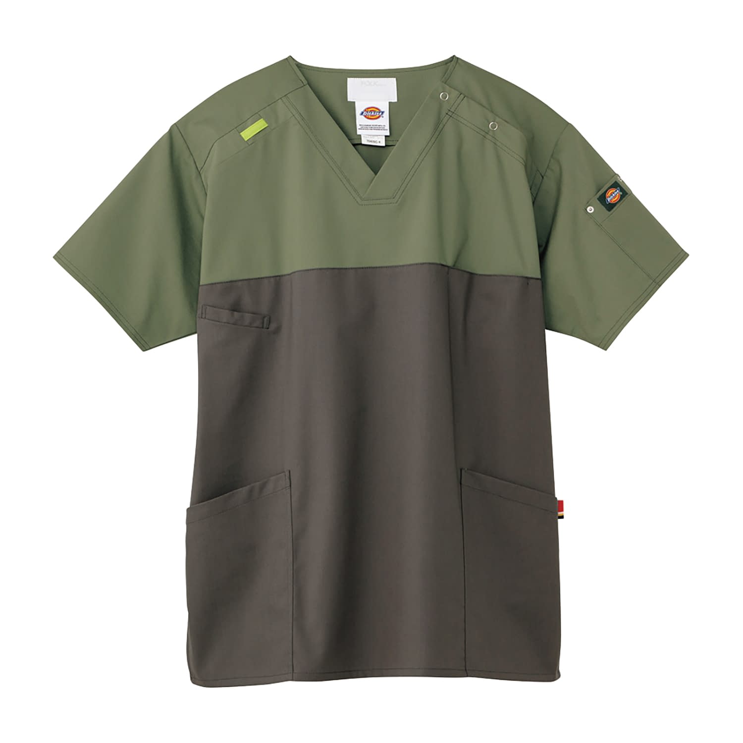 ディッキーズ スクラブ 24-7005-0205 LL ディッキーズ 7040SC-4(グリーンXガンメタ