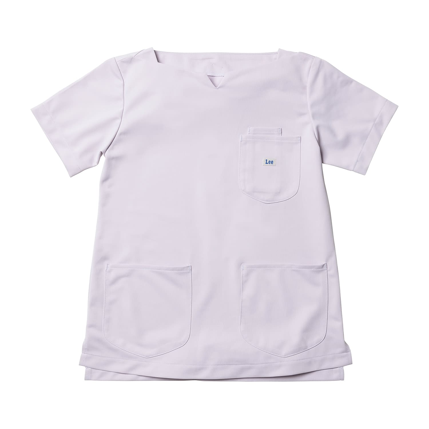 Leeレディススクラブ(キーネック) 診察衣 25-6505-10 Lee WORKWEAR LMS43001-14(L)ラベンダ