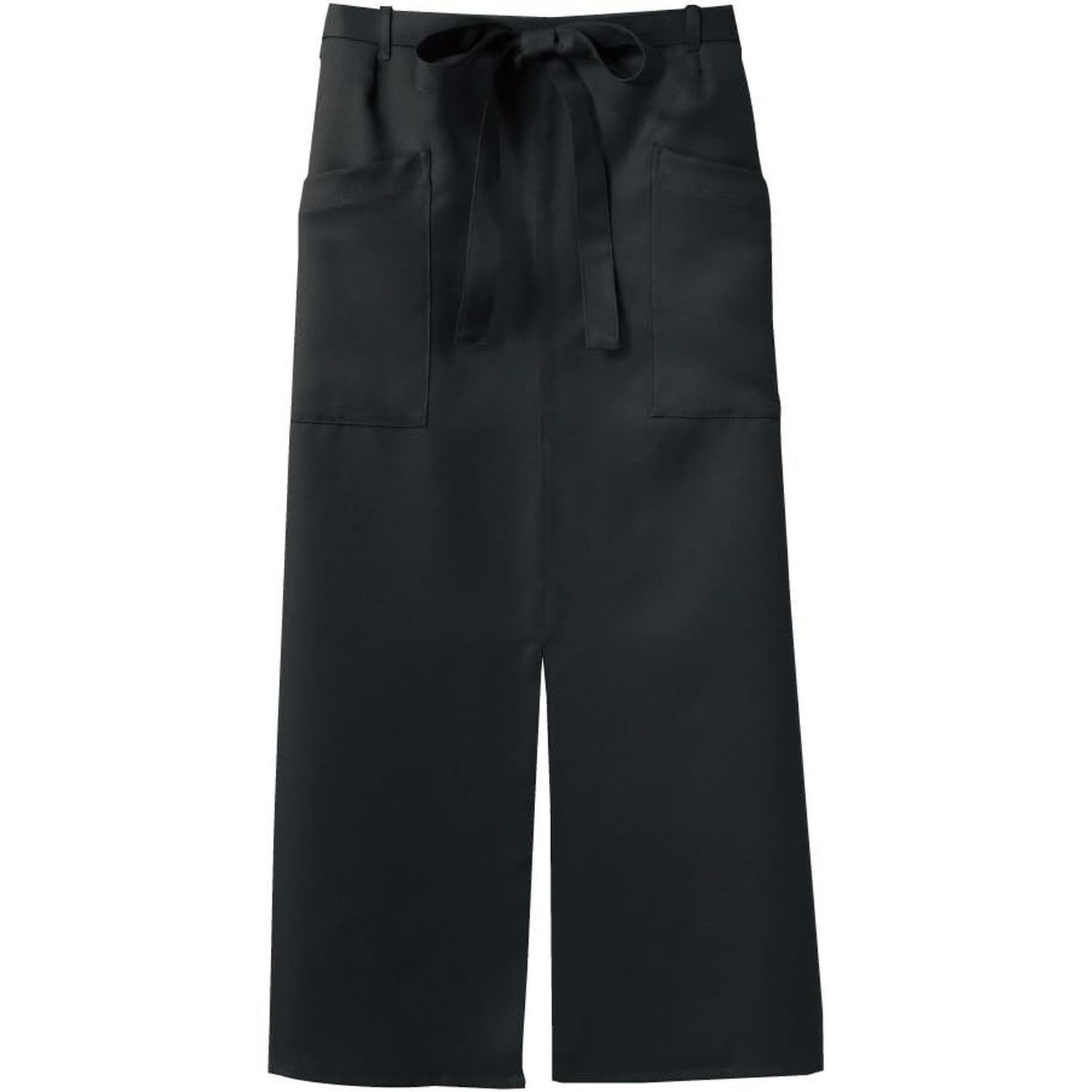 pockets Long black nylon chino 美容師　エプロン ロングエプロン 兼用 住商モンブラン 9-1192(カーキ)｜マツヨシ【松吉