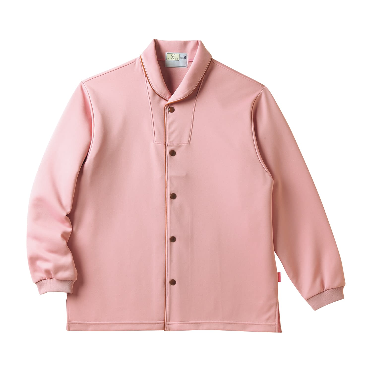 キラク 前開きシャツ 介護着 25-4724-0003 L キラク CR836-14(ローズピンク)