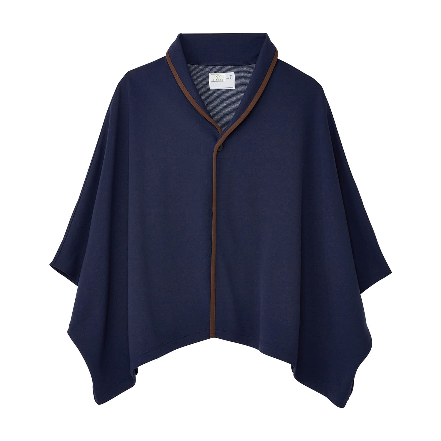 キラク ウォームポンチョ(フリー) 24-8956-00 キラク CR844-88(ネイビー)