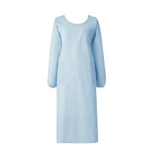 予防衣 長袖 25-3061-0105 3L KAZEN 139-31(サックス)