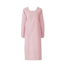 予防衣 長袖 25-3061-0304 LL KAZEN 139-33(ピンク)