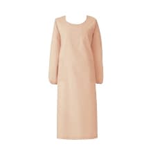 予防衣 長袖 25-3061-0402 M KAZEN 139-36(オレンジ)