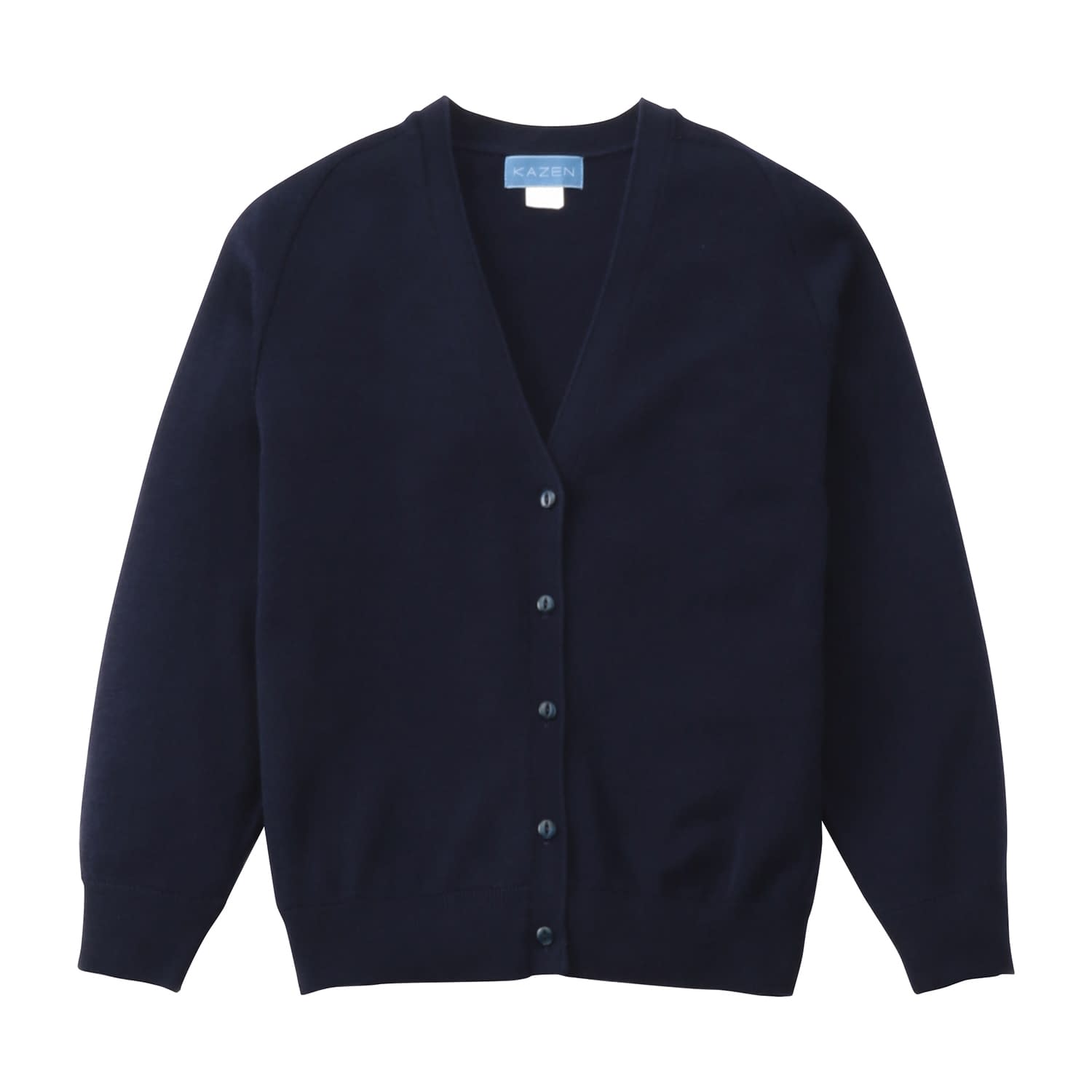 レディスカーディガン 24-8146-0005 3L KAZEN 219-91(ネイビー)