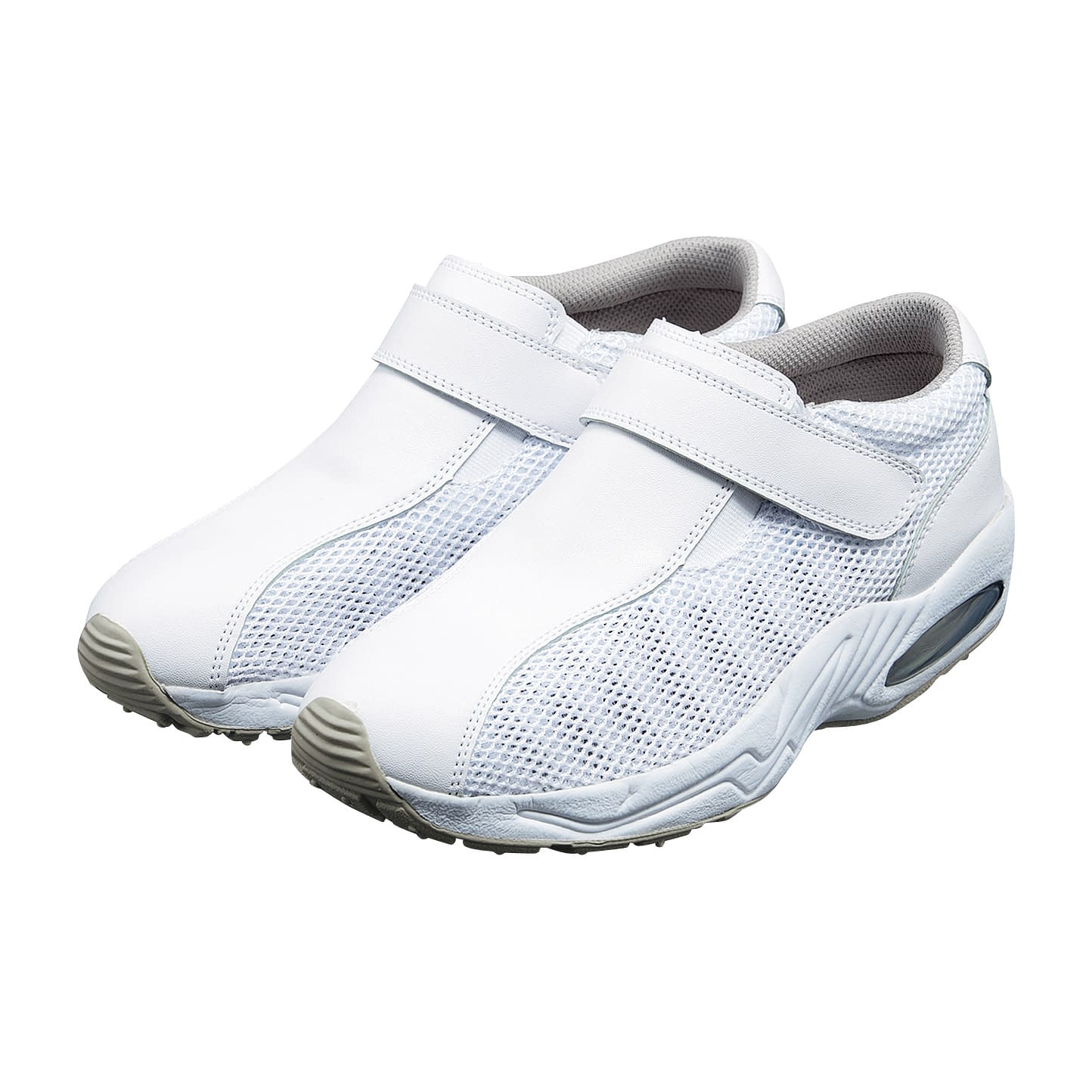 兼用スニーカー(エア・マジックタイプ 23-2142-0005 24．0cm KAZEN MX136(ホワイト)