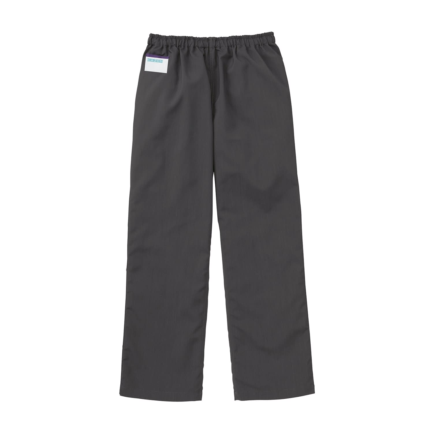 手術スラックス(男女兼用) 24-7010-0505 LL KAZEN 155-91(チャコール)