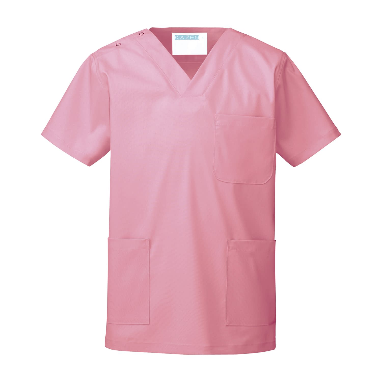スクラブ(男女兼用) 23-5823-0903 M KAZEN 133-92(チェリーピンク)