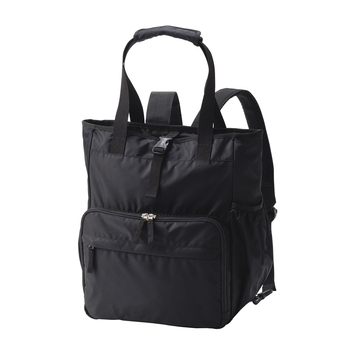 2WAYトートバッグ 訪問バック 24-7261-00 KAZEN KZN901-15(ブラック)