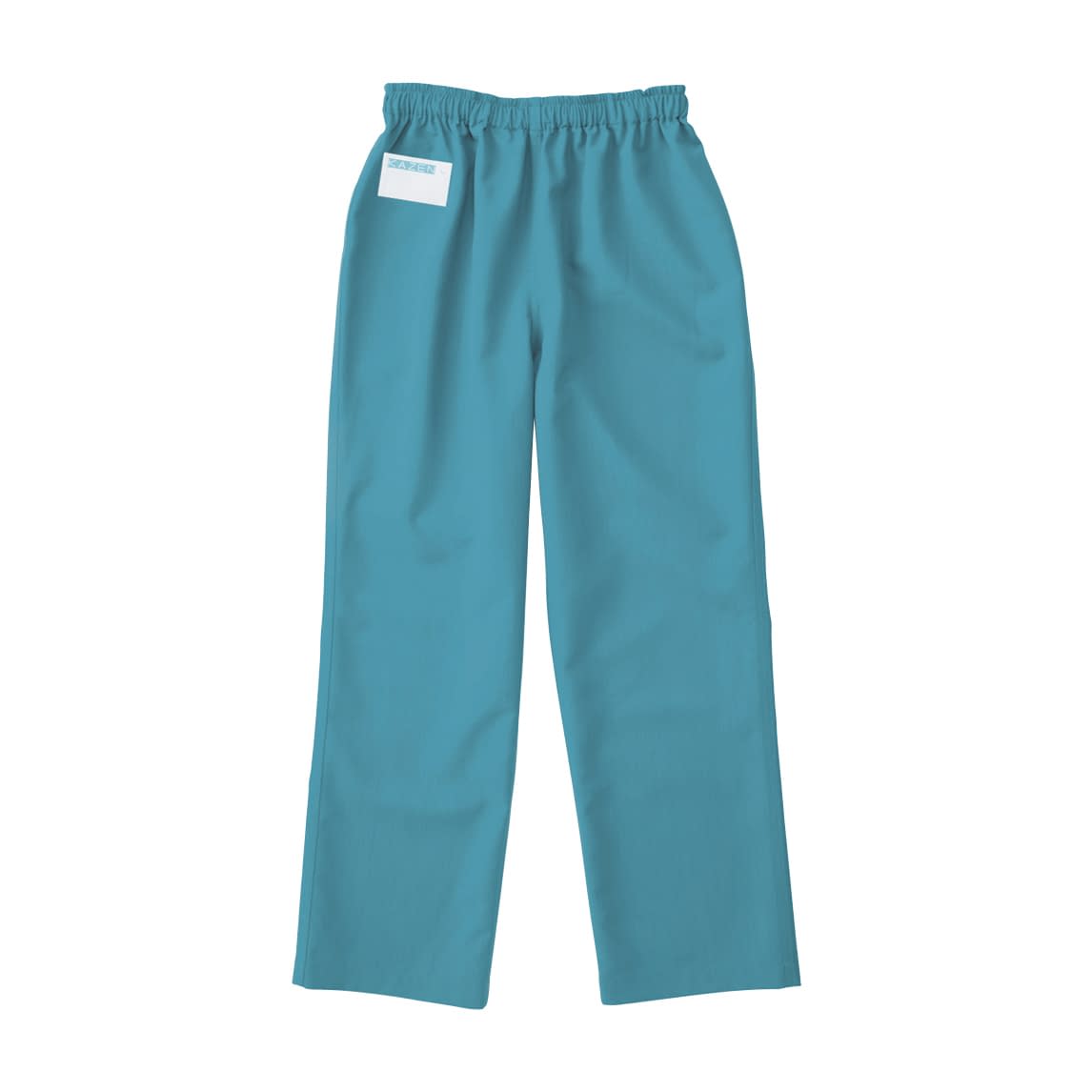 手術スラックス(男女兼用) 24-7010-0307 4L KAZEN 155-83(ターコイズ)
