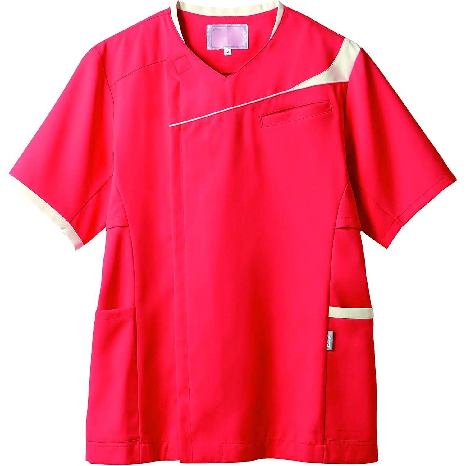 スクラブ(メンズ・半袖) L CHM854-2105(シャインレッド｜マツヨシ