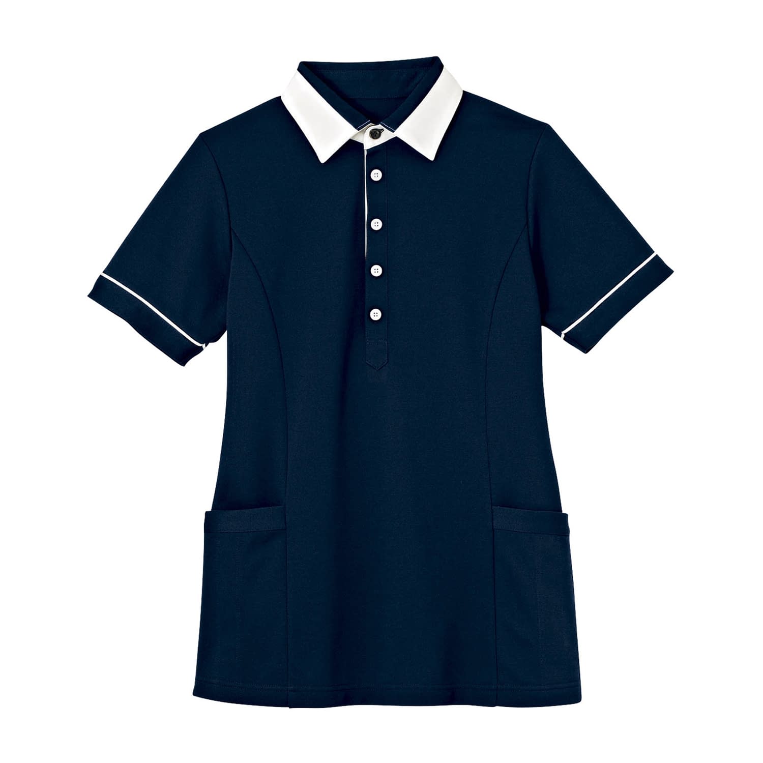 半袖プルオーバー(男女兼用) 介護ユニフォーム 24-8152-0004 L HEART GREEN HM2449-2(ホシゾラ)