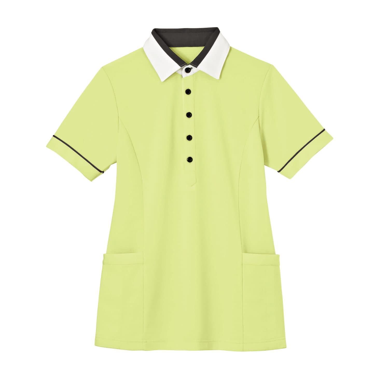 半袖プルオーバー(男女兼用) 介護ユニフォーム 24-8152-0204 L HEART GREEN HM2449-4(ソウゲン)