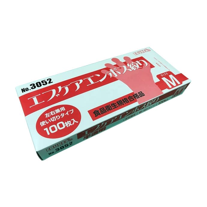 エブケアエンボス絞り(箱入)半透明 24-9528-0003 M エブノ 3052(100マイイリ)