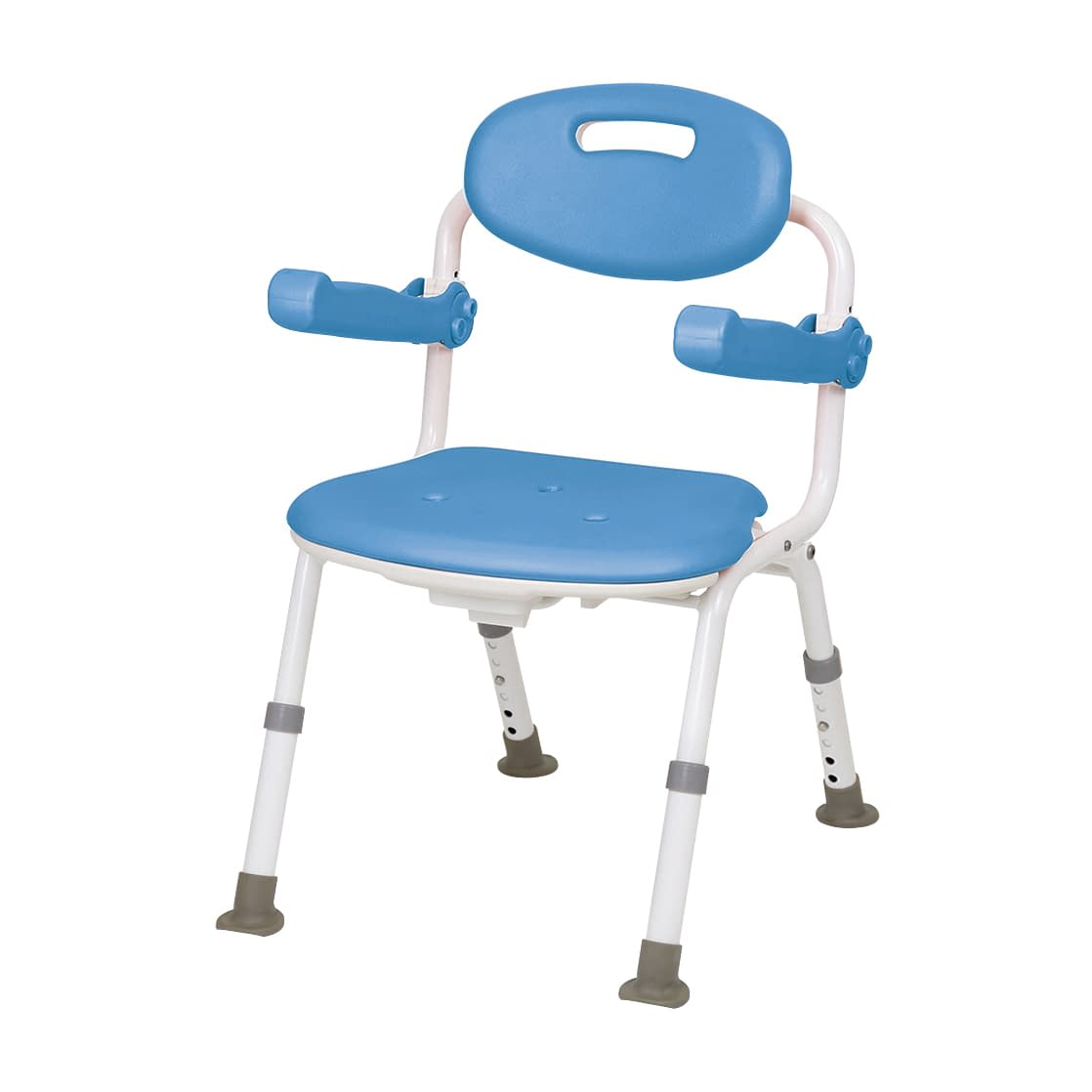 ワンタッチ折りたたみシャワーチェア 24-8703-00 テイコブ BSU11(ブルー)