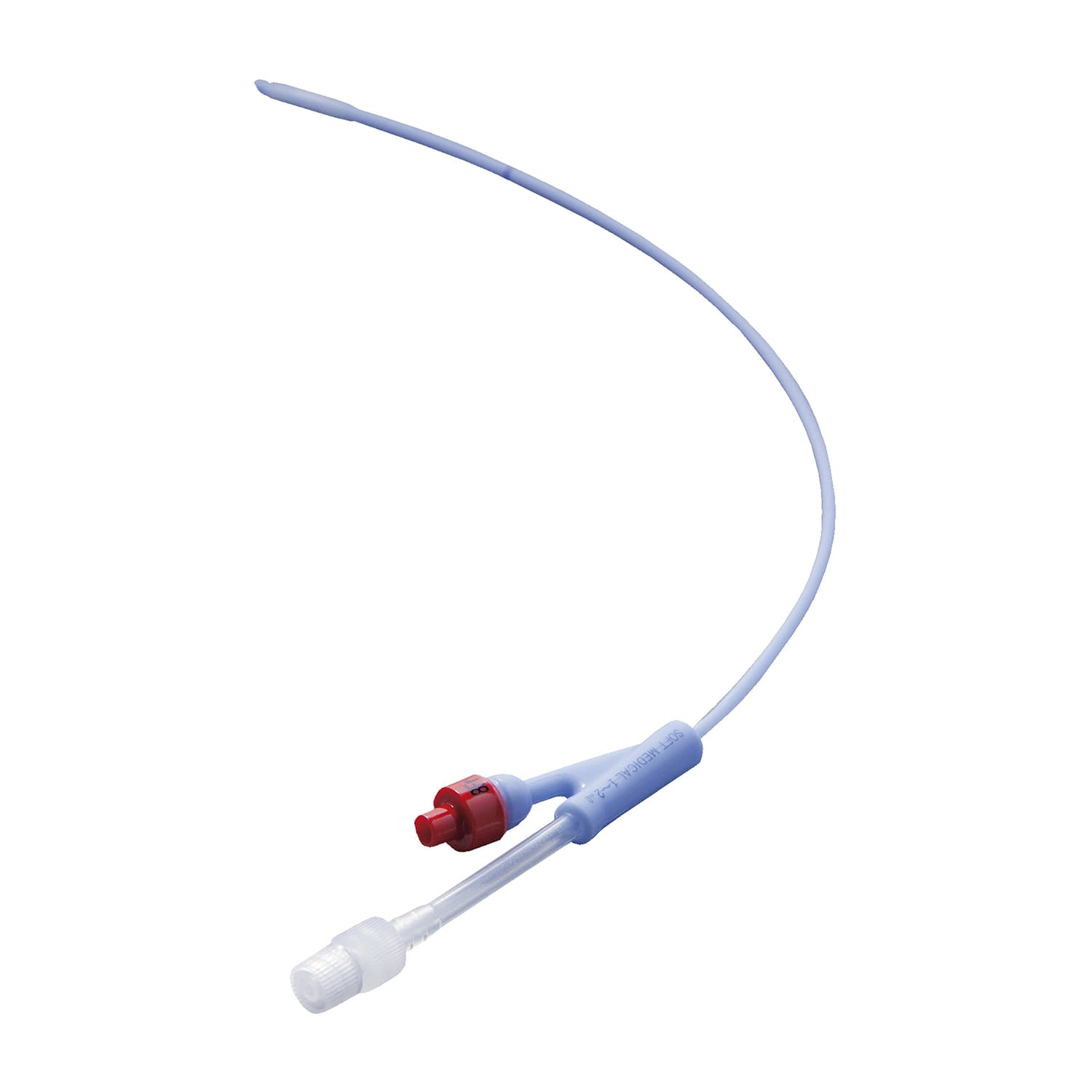 ソフト卵管造影通気通水カテーテル 8Fr(赤) カテーテル(産婦人科用) 20-2701-01 ソフトメディカル SM-1301(8FR)5ホンイリ