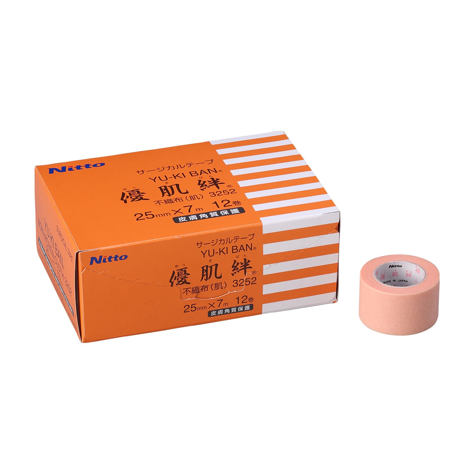 優肌絆 不織布(肌) 24-6789-01 ニトムズ 3252(25MMX7M)12カンイリ