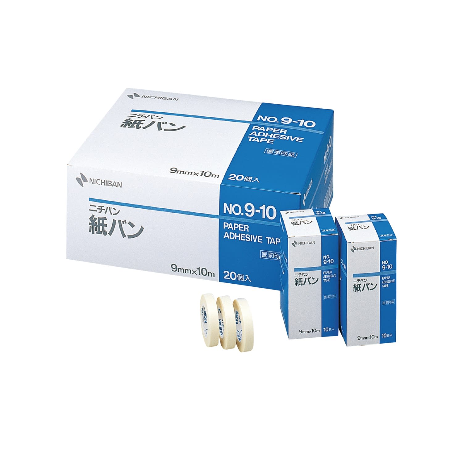 ニチバン紙バン No.9-10 07-3340-00 ニチバン P910(9X10M)10カン