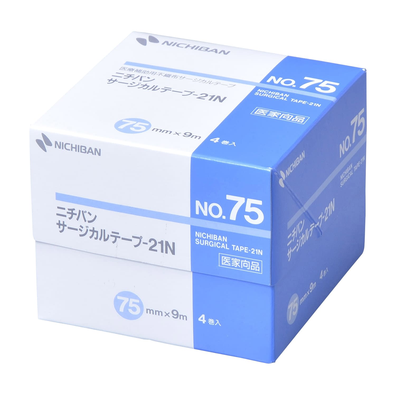 サージカルテープ21N No.75 07-3360-03 ニチバン STN75(75X9M)4カン