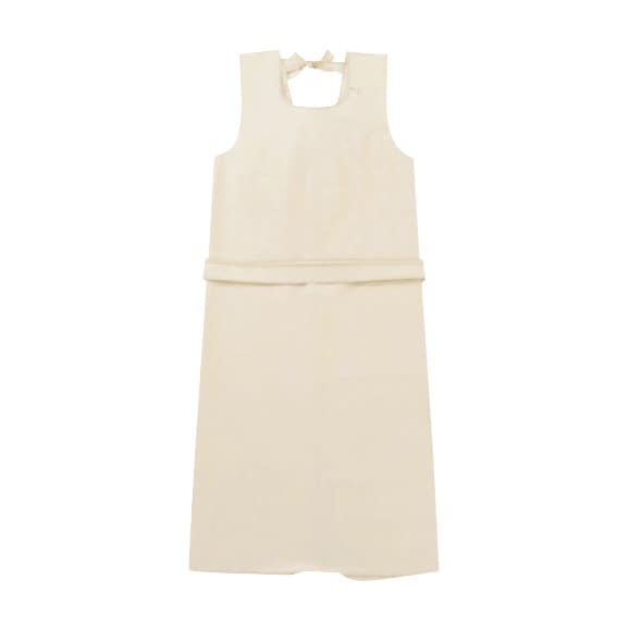 入浴介助エプロン(ひもタイプ) M 06-2566-0008 クリーム 日本エンゼル 6013(M)1200MM