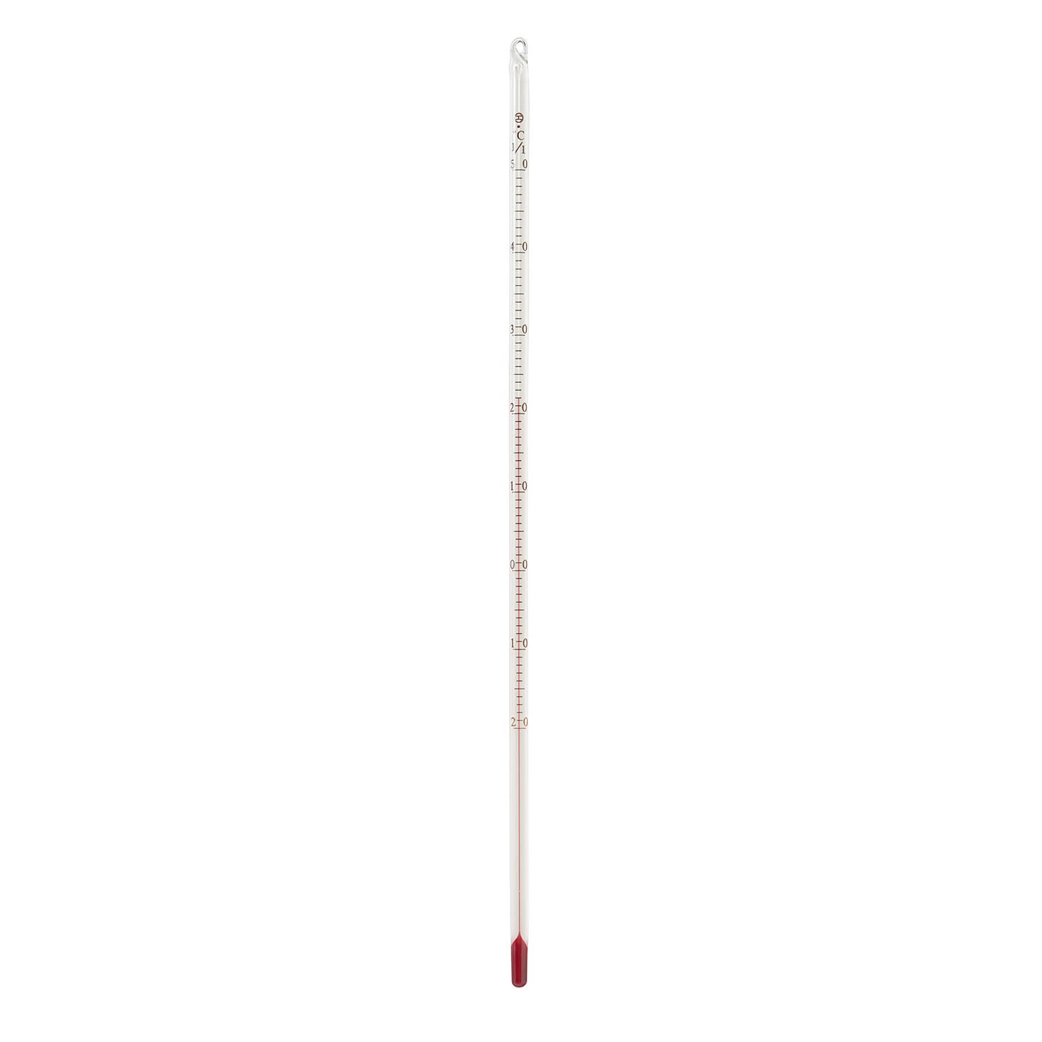 赤液棒状温度計 10-2270-08 日本計量器工業 -20カラ50゚C(1/1)30CM