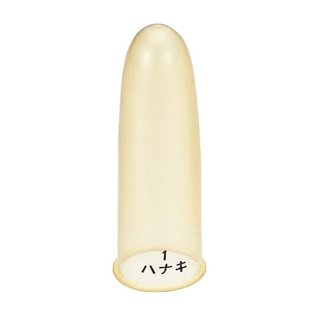 ハナキ指サック家庭用(太長)No.1 太長 07-2560-00 ハナキ商事 K-1(アメイロ)20ポンイリ