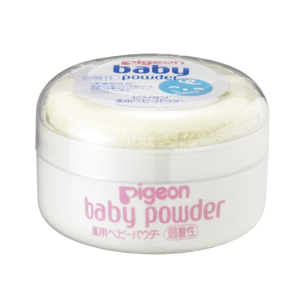 薬用ベビーパウダー 25-2919-01 ピジョン 1003897(イエローパフ)