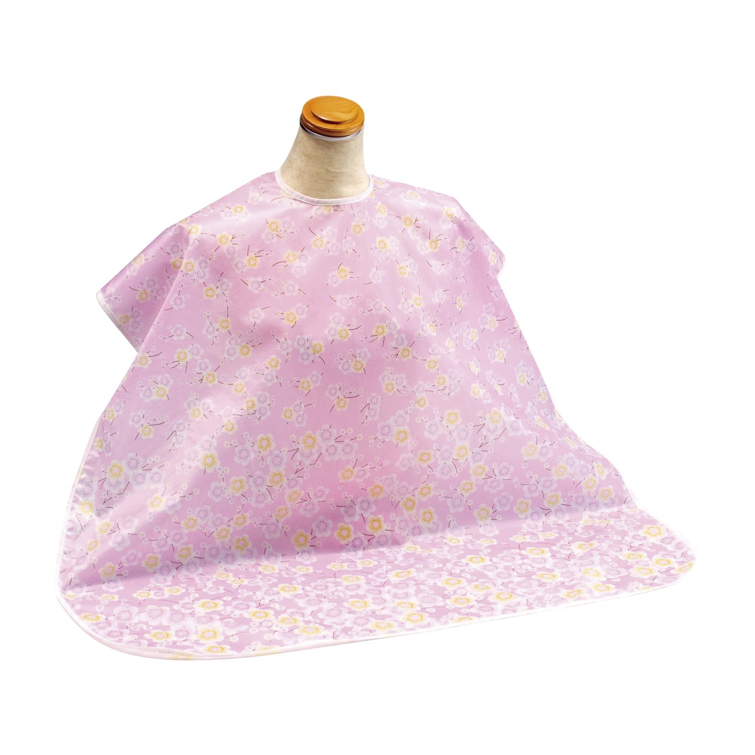 ハビナース肩までおおえる食事エプロン 23-2484-00 ピジョン 1024915(ハナガラピンク)