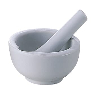 乳鉢(瀬戸物)乳棒付 08-2660-04 タキシン 150