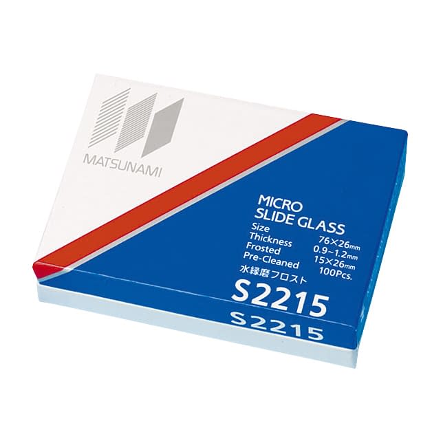 スライドグラス 水縁磨フロスト 24-9021-00 松浪硝子工業 S022150(100マイ)T1.0
