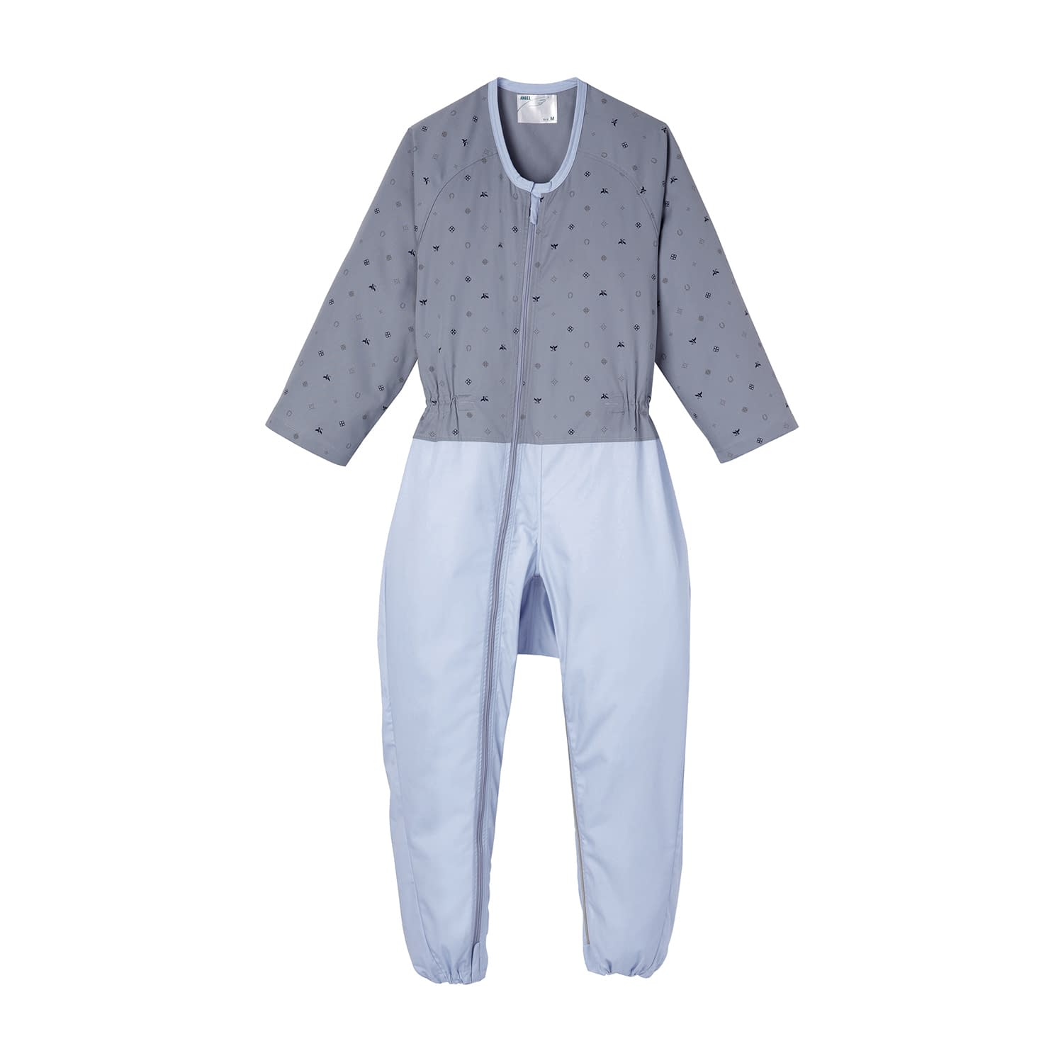 コンビネーション(フルオープン型) 24-4921-0104 クレスト／ブルーグレー 日本エンゼル 5038(M)ツイル