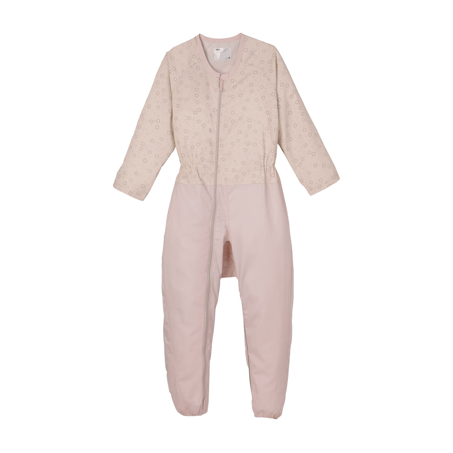 コンビネーション(フルオープン型) 24-4921-0206 レーシーフラワー／ローズピンク 日本エンゼル 5038(L)ツイル