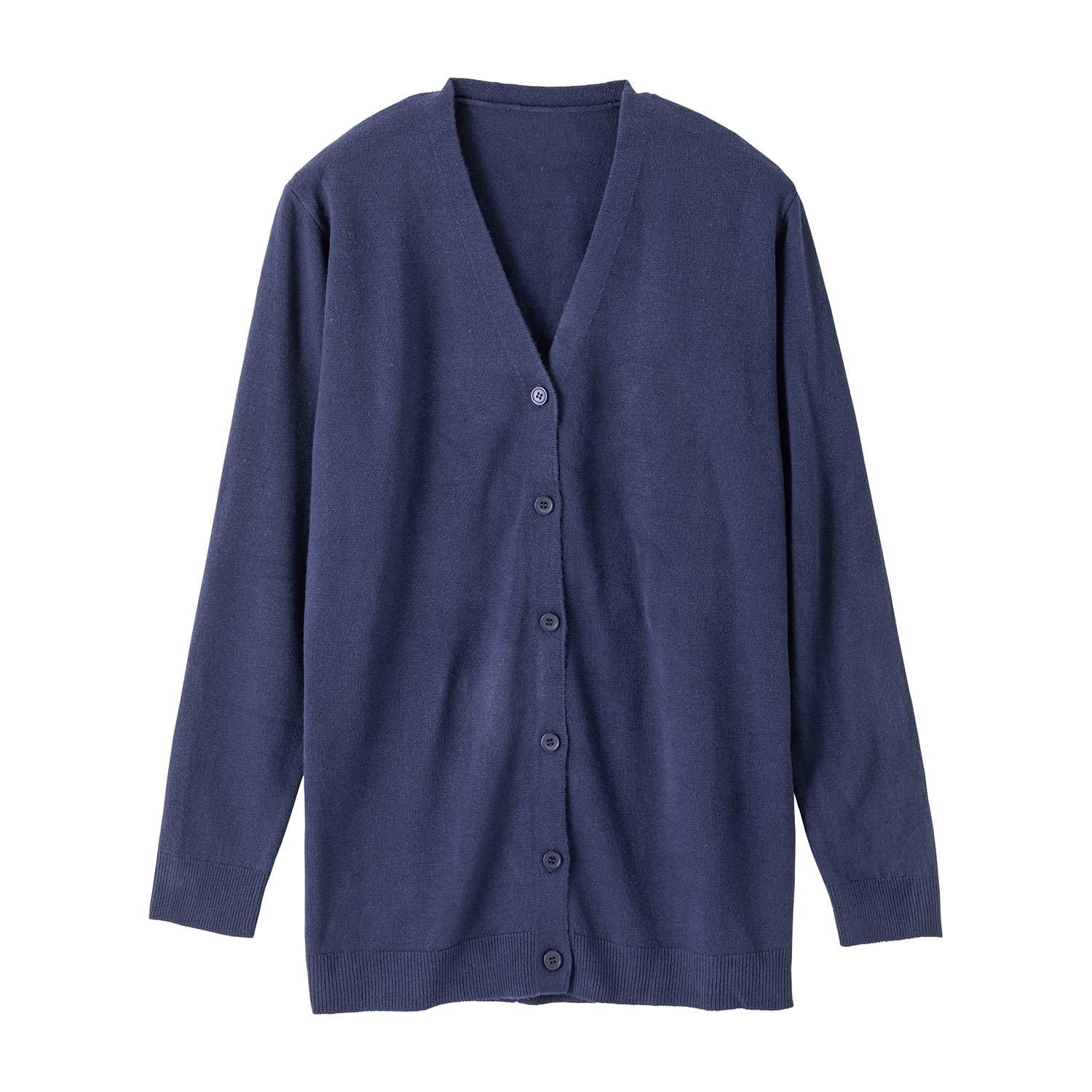 マツヨシ カーディガン ロング ナースウェア 25-4019-0303 L マツヨシ MY-NS1210N(ネイビー)