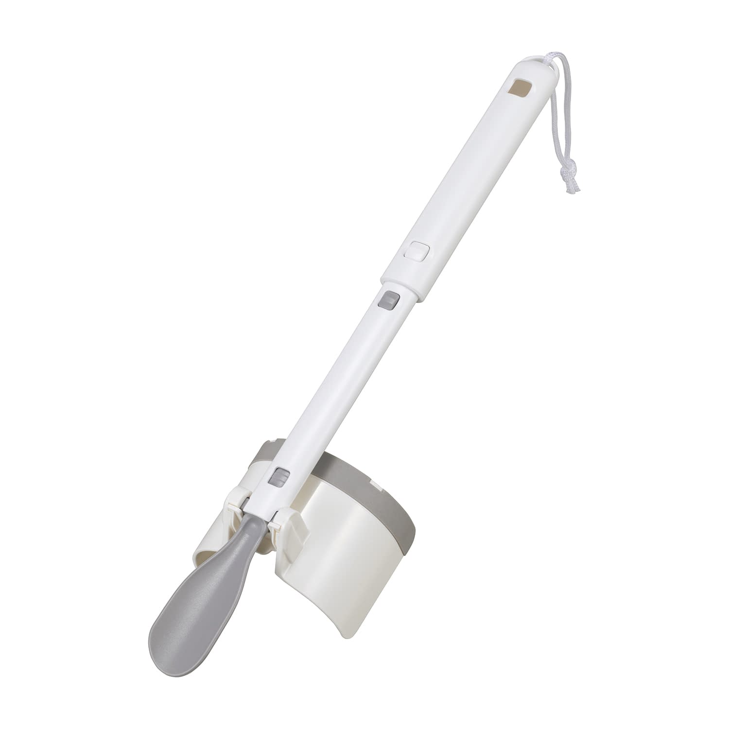 靴ベラ付きソックスエイド 自助具 25-4038-00 サンシャインランド社 DA-5115(ホワイト)