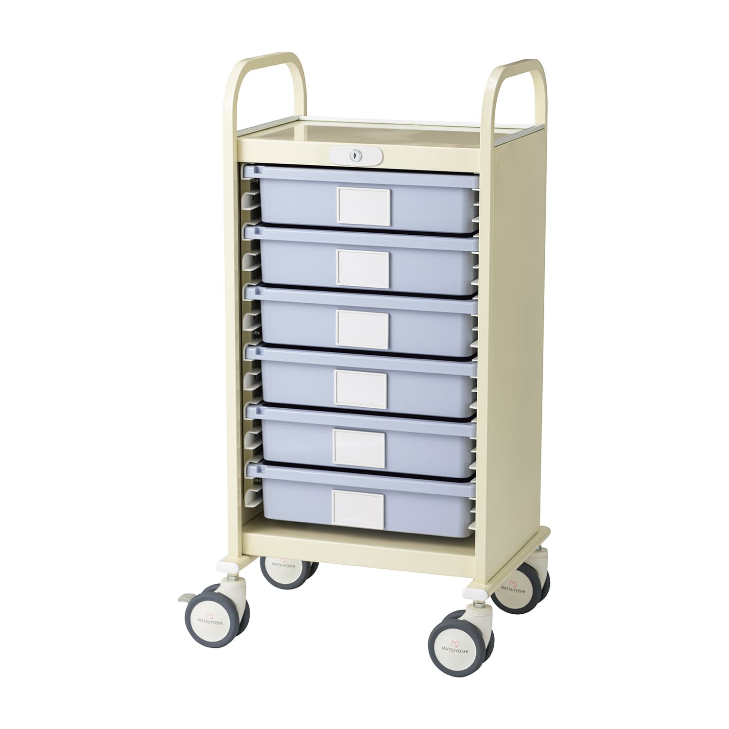 マツヨシ介護施設向け与薬カート 25-5500-00 MATSUYOSHI MY-WC0070(ネオホワイト)