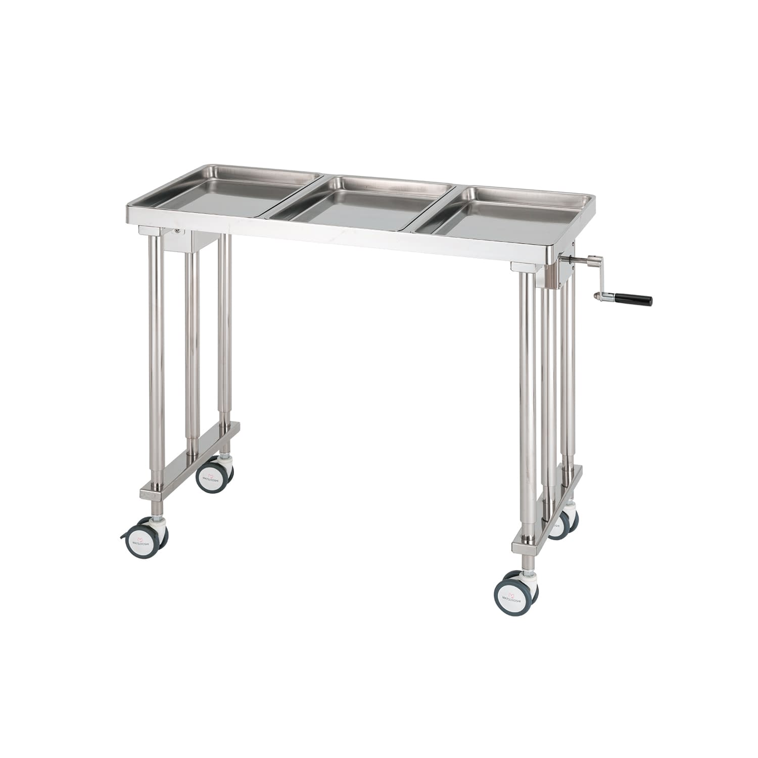 マツヨシ消毒盤台(3枚用) 器械台 25-5816-01 MATSUYOSHI MY-WC0051