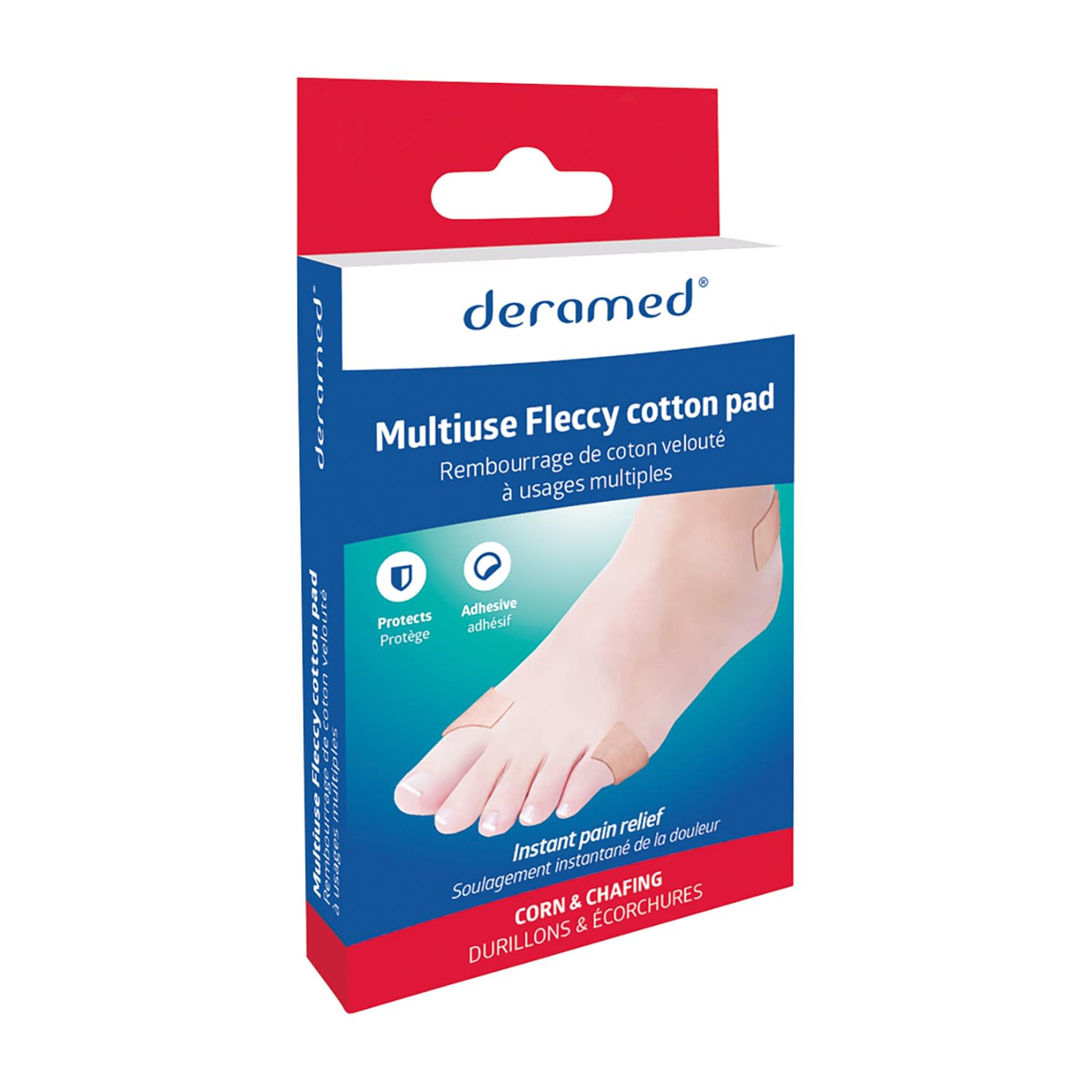 やわらかコットンパッド フットケア用品 25-5029-00 フレスコインターナショナル社 F-00509-03C(4シートイリ)