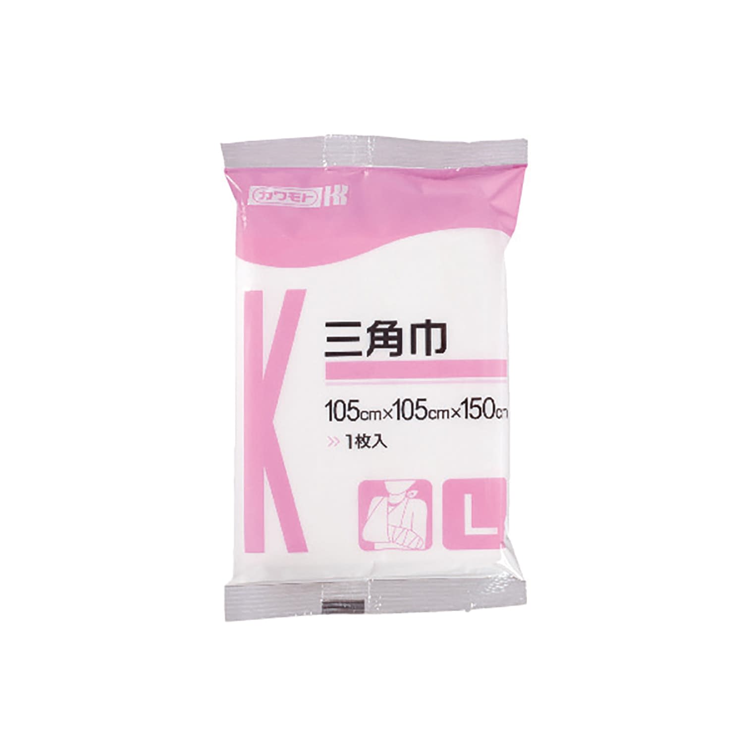 三角巾(大) 大 07-3624-01 川本産業 105X105X150CM