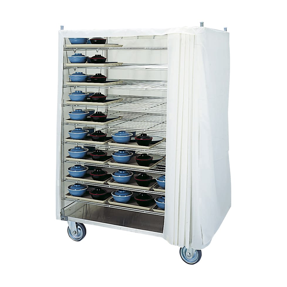 配膳車(カーテン式) 01-4970-00 エレクター HK54(54マイ)9ダン