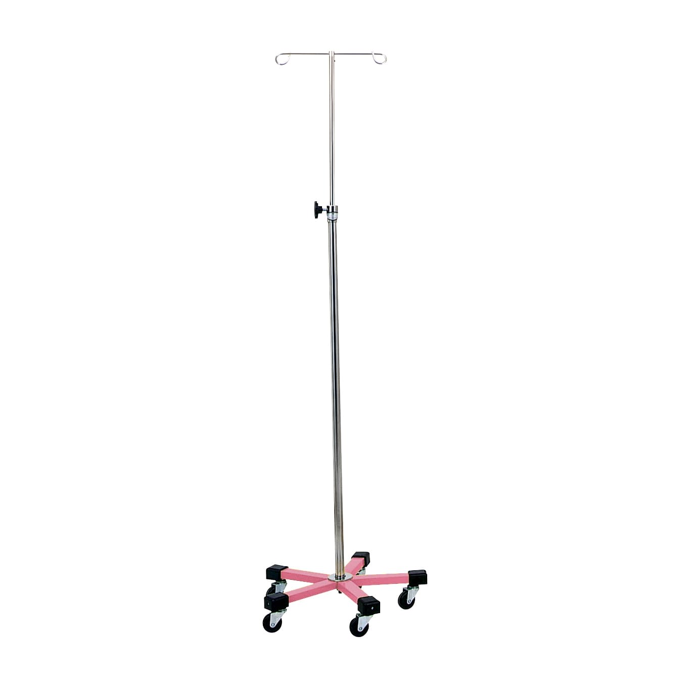 マツヨシ ガートル台(5脚)ピンク 5脚 クッション付 IVスタンド 01-4822-00 MATSUYOSHI MY-155PN-A(クッションツキ)